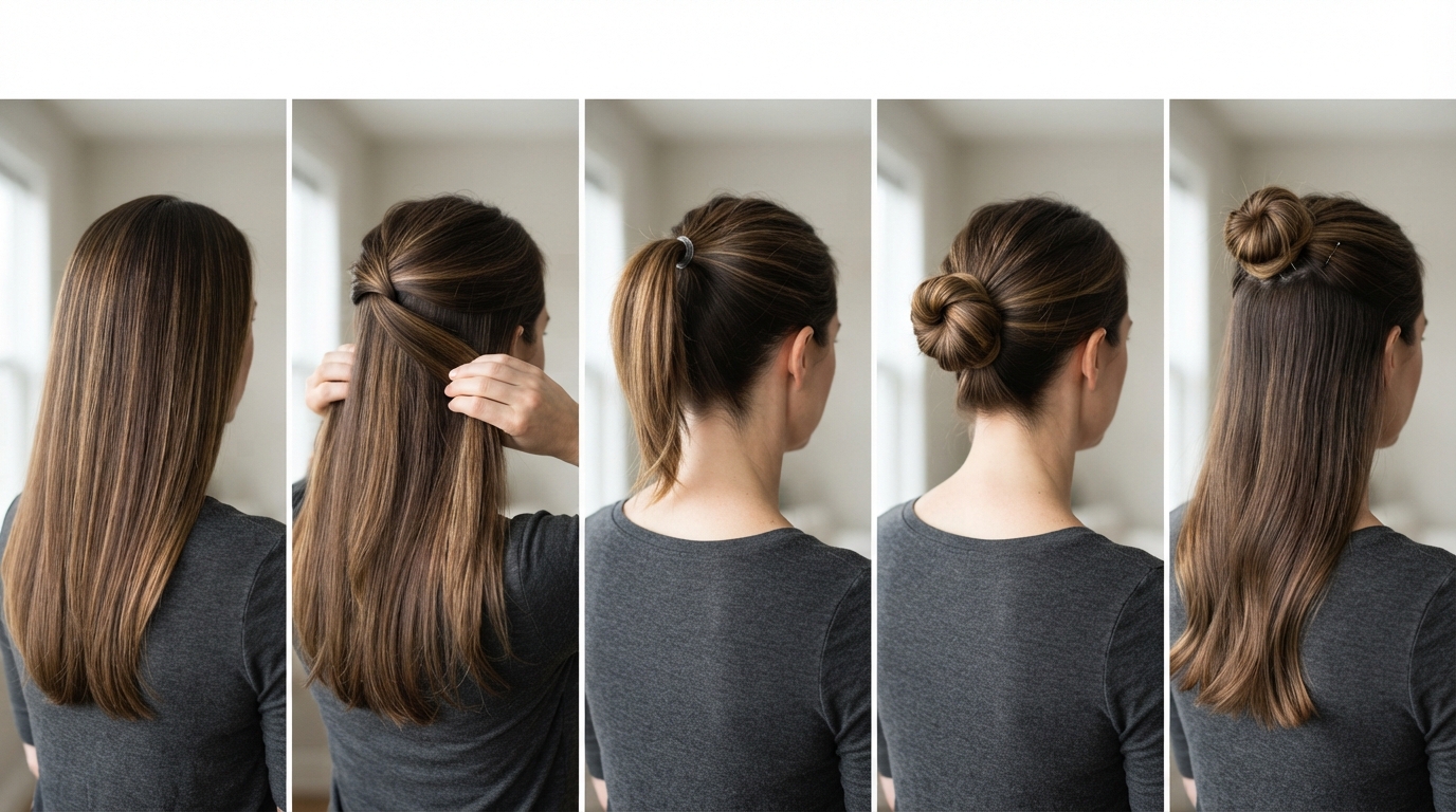 découvrez comment réaliser un hun, cette coiffure mi-attachée en chignon, en seulement 5 étapes simples pour un look tendance et facile à porter.