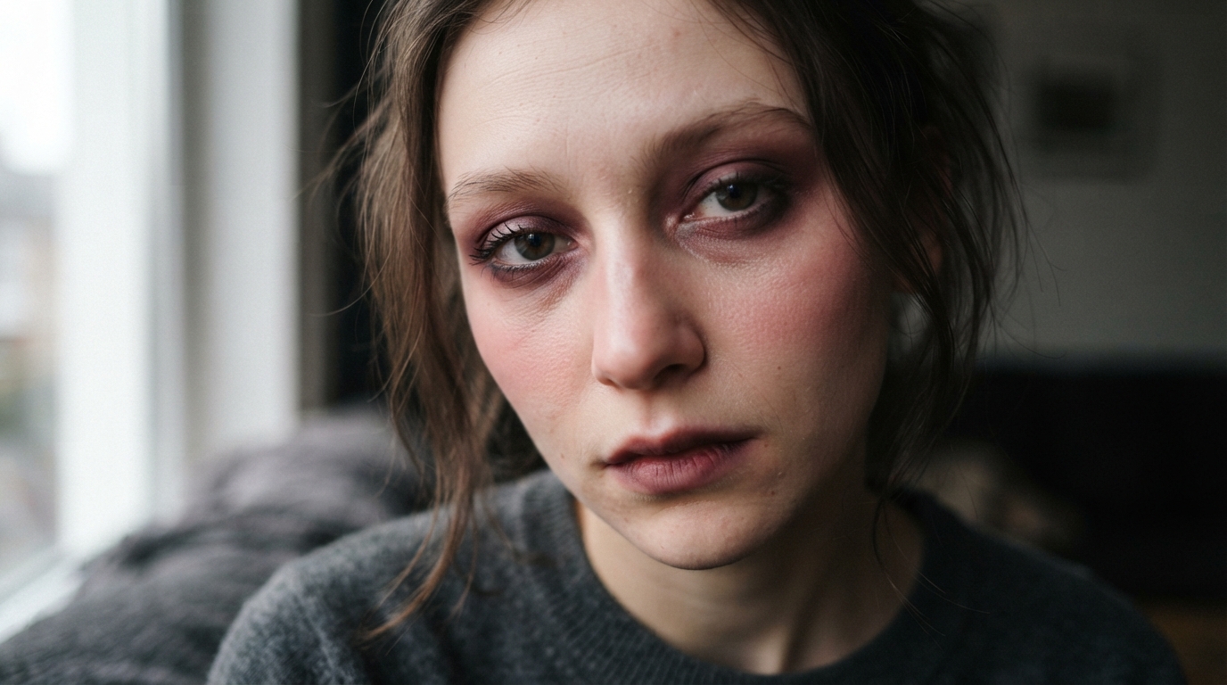 et si les signes de fatigue devenaient un atout beauté ? découvrez le maquillage « tired girl », une esthétique audacieuse qui fait des cernes sa signature.